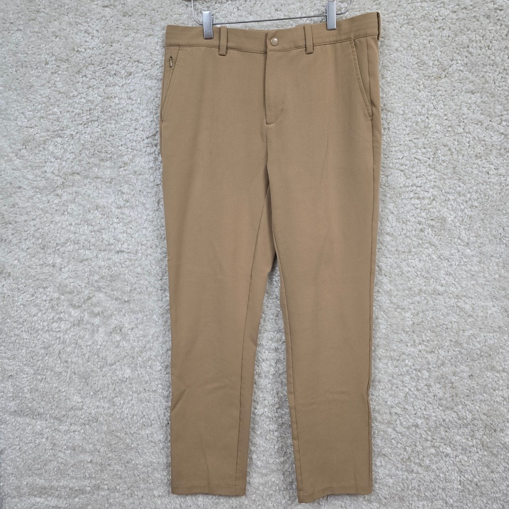 Quince Ultra-Stretch 24/7 Smart Chino Mens 30x30 Khaki Performance Tapered Pant